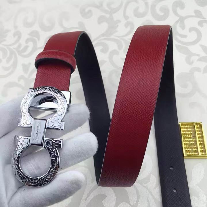 Ferragamo original edition adjustable calfskin leather gancini belt OE011